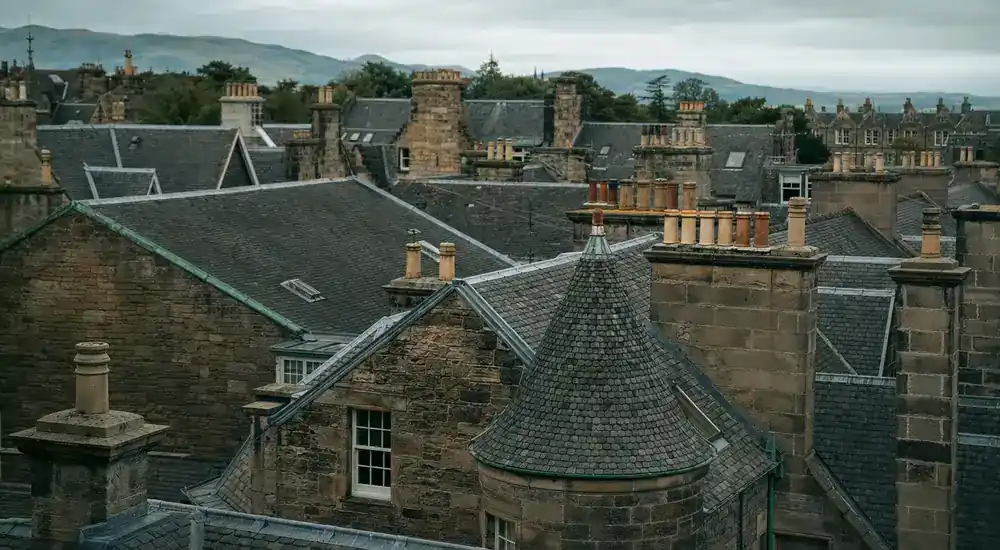 Roof repair context for Edinburgh properties.